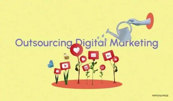 Pros and cons of outsourcing digital marketing cover photo
