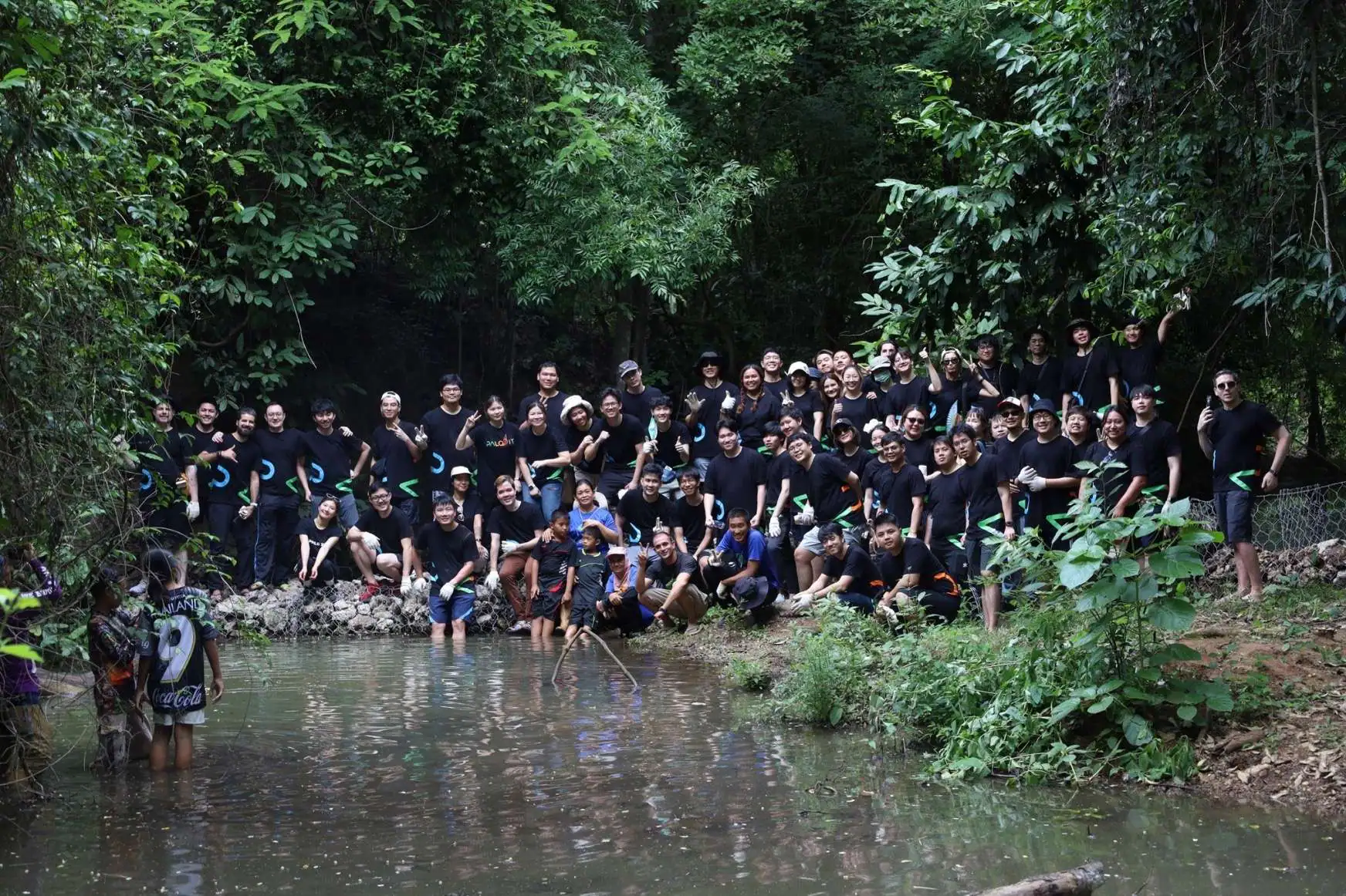 Group photo of PALO IT Thailand’s team on their sustainable company outing.