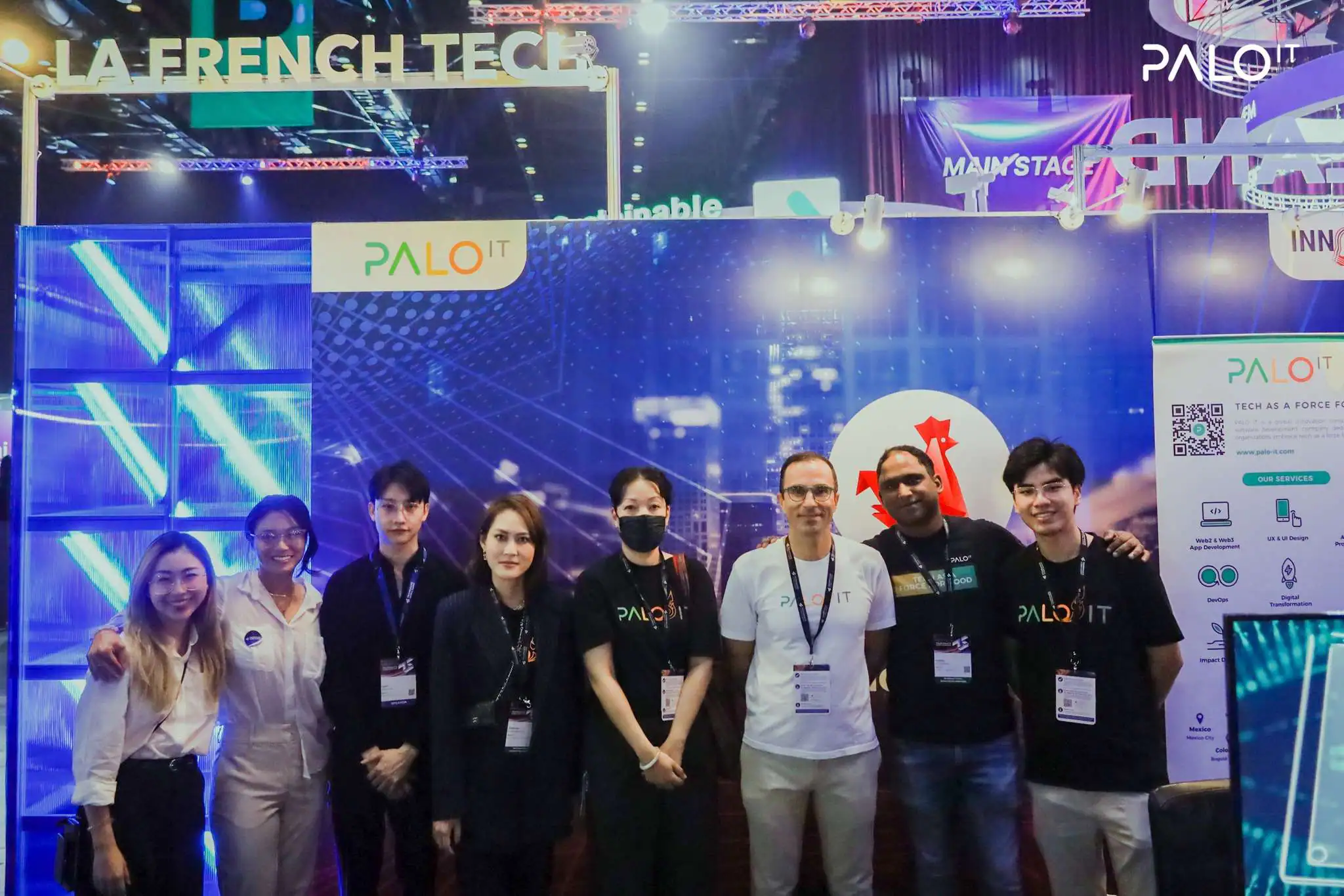 Photo of PALO IT Thailand exhibiting at the Techsauce Global Summit 2023.
