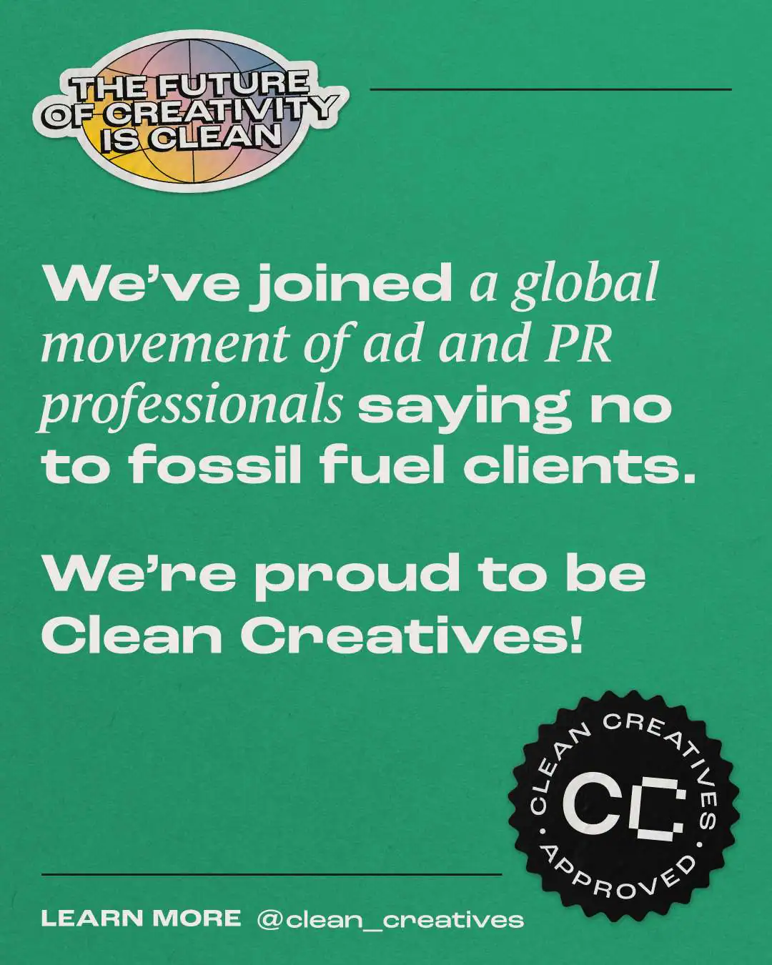 Clean Creatives Badge
